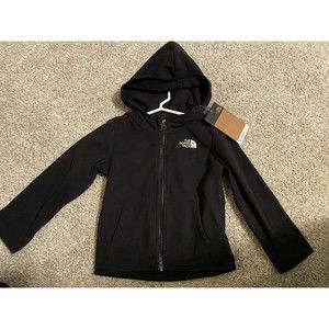 The NORTH FACE  FZ HDY Black FLEECE JACKET Coat  3T NWT